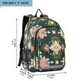 thumbnail image 2 of FORMRS Unisex School Backpack 17" Student Travel Bag with Laptop Compartment, Pink Geometric Flowers, 2 of 7