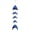 Blue, variant on In the Breeze 7022 — Yellow & Blue Resin Fish Hanging Mobile — Colorful Hanging Suncatcher Decoration