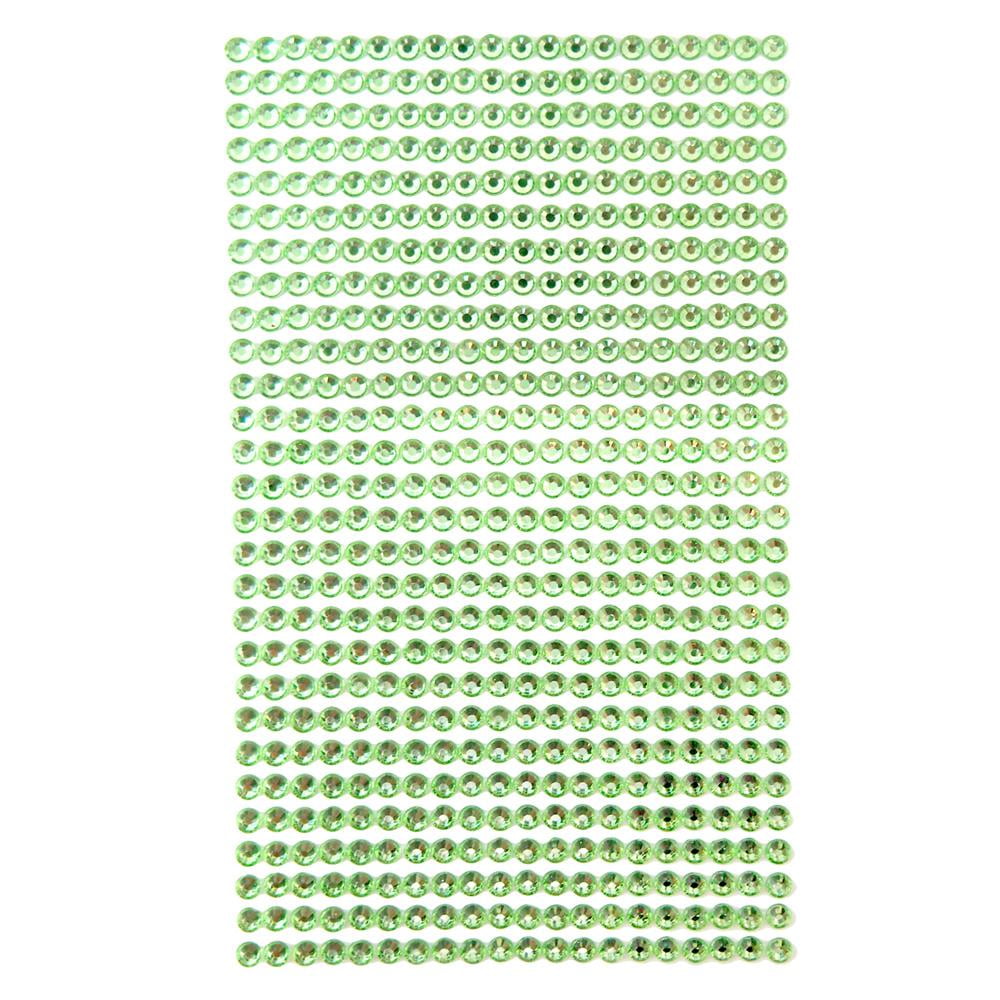 Round Adhesive Diamond Gem Stickers, Apple Green, 4mm - Walmart.com ...