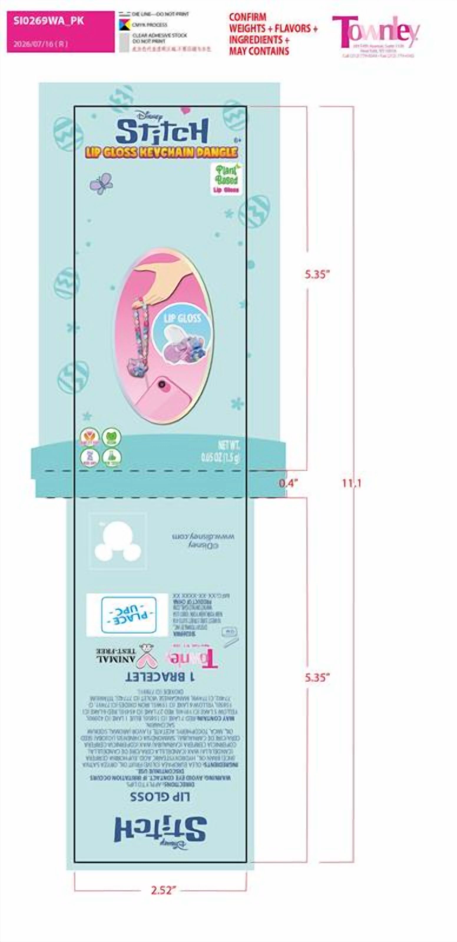 Stitch Lip Gloss Dangler