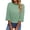 A73 Green, variant on FASHOFT Cute Bow Back Tie Striped T Shirts for Women Cap Sleeve Casual Summer Top 3/4 Sleeve Crew Neck Tshirt Black L