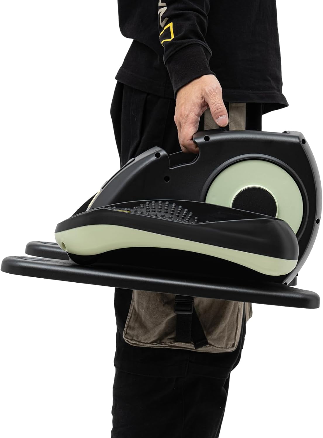 Ellipse Leg Exercise While Sitting ,Exerciser Under Desk Elliptical Machine, Quiet & Compact Mini Elliptical Leg Exerciser Machine with Remote Control for Home and Office Use