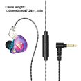 thumbnail image 4 of QKZ Wired Earphone In-ear Type Headphone Wired Earphone Gaming Headphone Detachable HiFi Stereo Sound Headset with Microphone, Black, 4 of 9