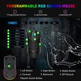 thumbnail image 6 of ZIYOULANG Ultralight Wired Gaming Mouse, Lightweight Honeycomb Shell, 4 RGB Breathing Backlit Mice, 6 Adjustable DPI 6400, USB Optical Computer Mice for Gamer / Office, 6 of 8