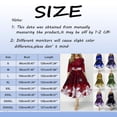 thumbnail image 2 of Christmas Dress for Women Retro Christmas Snowflake Print Long Round Neck Half Sleeve Made of Polyester and Spandex with Soft and Flowy Feature, 2 of 6