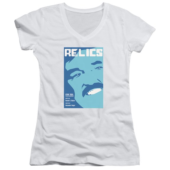 Star Trek Tng Season 6 Episode 4 Junior Women's V-Neck T-Shirt White