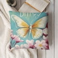 thumbnail image 3 of SHANXI  Spring Pillow Cover  Yellow Butterfly Decorations Seasonal Farmhouse Summer Pillow Case Decor for Sofa Couch 22x22in, 3 of 5