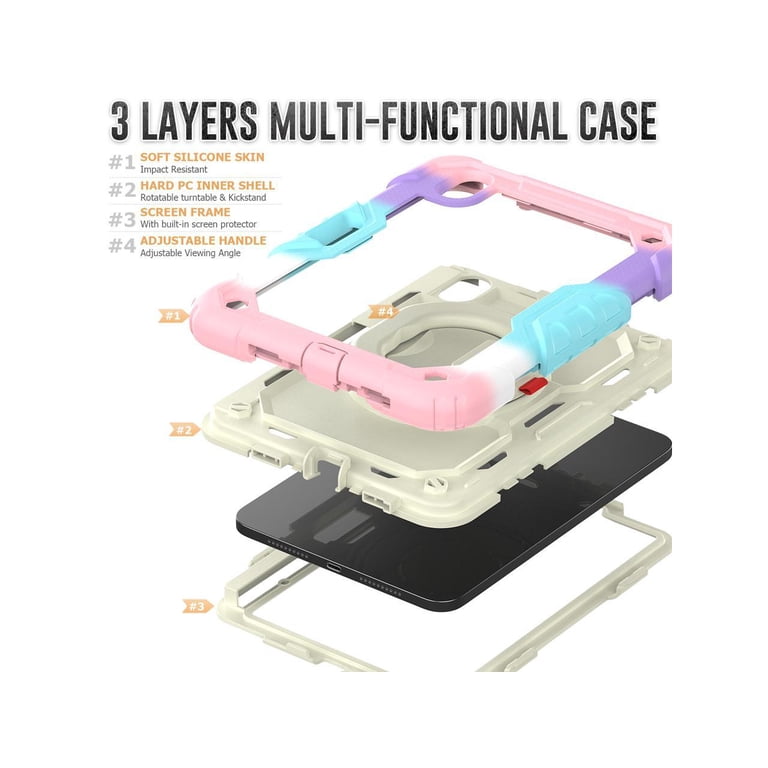 iPad Mini 6 Case 2021 8.3 Inch with Pencil Holder & Screen