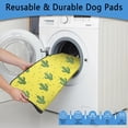 thumbnail image 5 of Large Size 48"x48" Reusable Housebreaking Pads for Dogs, Washable Non-Slip Pet Mat with Attractive Floral and Leaf Design (Plant patterns), 5 of 8