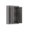 thumbnail image 4 of Water Creation Madison 33" Solid Hardwood Medicine Cabinet in Gray/Chrome, 4 of 4