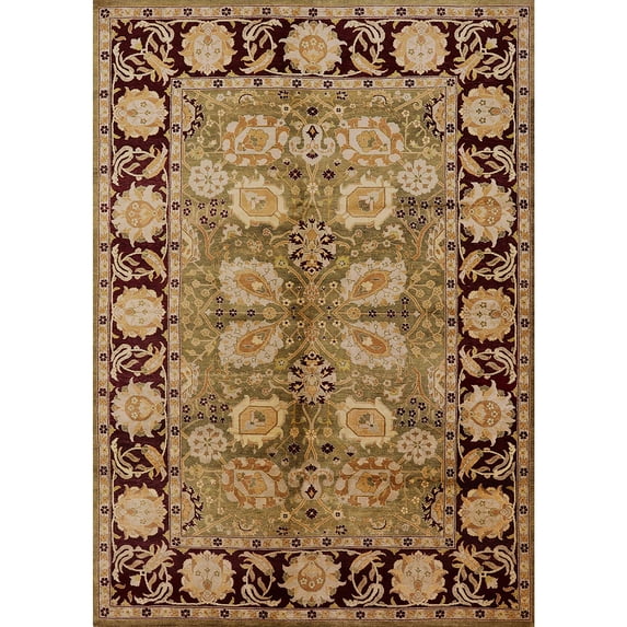 Ahgly Company Machine Washable Indoor Rectangle Industrial Modern Brown Sand Brown Area Rugs, 2' x 4'