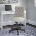 thumbnail image 2 of Pemberly Row Mid Back Fabric Office Chair with Adjustable Height in Light Gray, 2 of 7