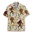 thumbnail image 3 of Camisa hawaiana con estampado 3D de mono y orangután para hombre, camisas de vacaciones de verano, camisas de manga corta con botones para la calle, la playa, el surf, Aloha, 3 of 5