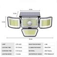 thumbnail image 1 of Luces solares LED para exteriores, lámpara de pared con Sensor de movimiento, iluminación de seguridad impermeable con cabeza ajustable, focos de lámpara de inundación, 368/278, 1 of 4