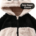 thumbnail image 6 of Baby Fleece Snowsuit - Bear Outfit Fleece Warm Jumpsuit Romper Hooded Infant Girls Boys Winter Coat - Long Sleeve Baby Rompers Infant Winter Clothes, 6 of 8