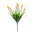 thumbnail image 2 of Lavender Bouquet Verdsylv Spring Artificial Lavender Bouquet | Fresh Monkey Grass Style Greenery | Plastic Flowers for Outdoor & Home Decoration | 1 Bunch, Outdoor Plastic Flowers, Yellow, 2 of 7