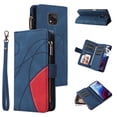 thumbnail image 1 of Compatible avec Motorola Moto g Power 2021 Étui Portefeuille avec Fentes pour Cartes en Cuir PU Fermeture Éclair Folio Rabattable, 1 of 5