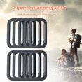 thumbnail image 3 of 10 mosquetones con anilla en D para exteriores, senderismo, camping, hebilla de gancho colgante (55 x 36 mm) Likrtyny Deportes al aire libre Salida diaria Juego de fiesta, 3 of 9