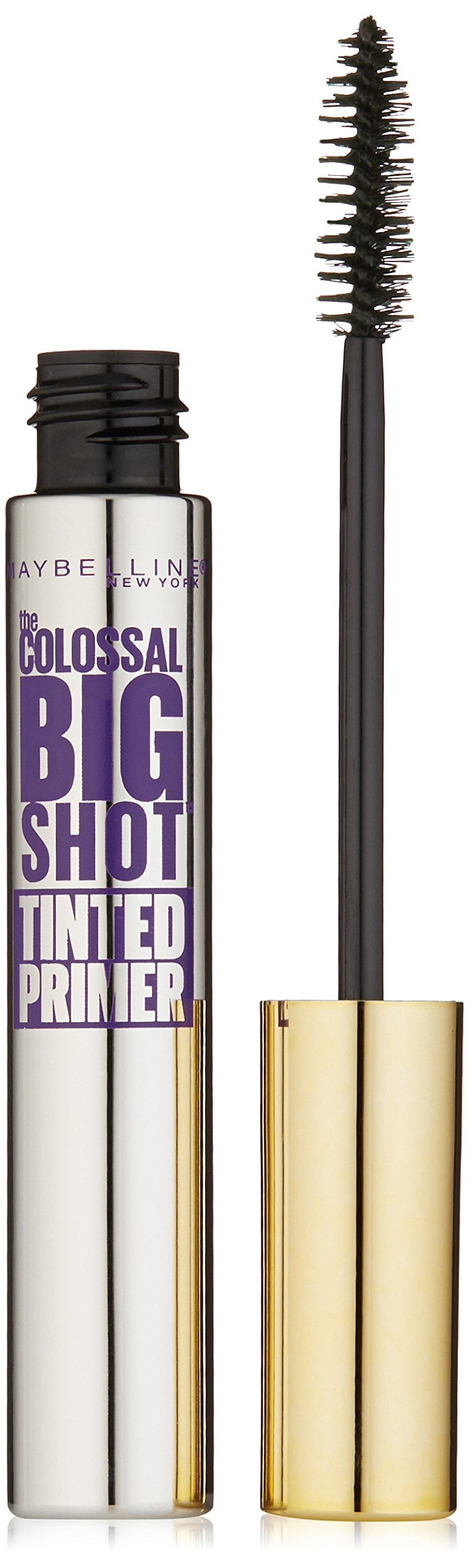 2 PACK Maybelline New York Volum' Express The Colossal Big Shot Tinted Primer, Black