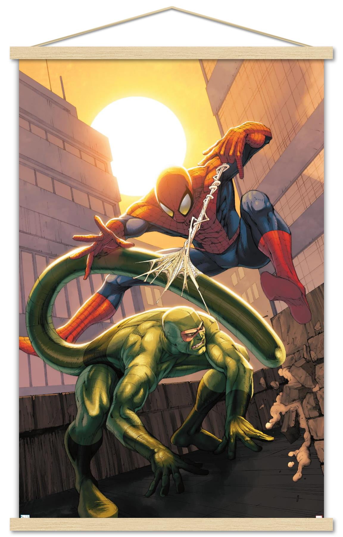 Marvel Comics - Scorpion - Marvel Age Spider-Man #19 Wall Poster with  Wooden Magnetic Frame, 