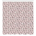 thumbnail image 3 of Ambesonne Flower Shower Curtain, Sketchy Flowers on Soft Pink, 69"Wx84"L, Seal Brown Pale Pink, 3 of 3