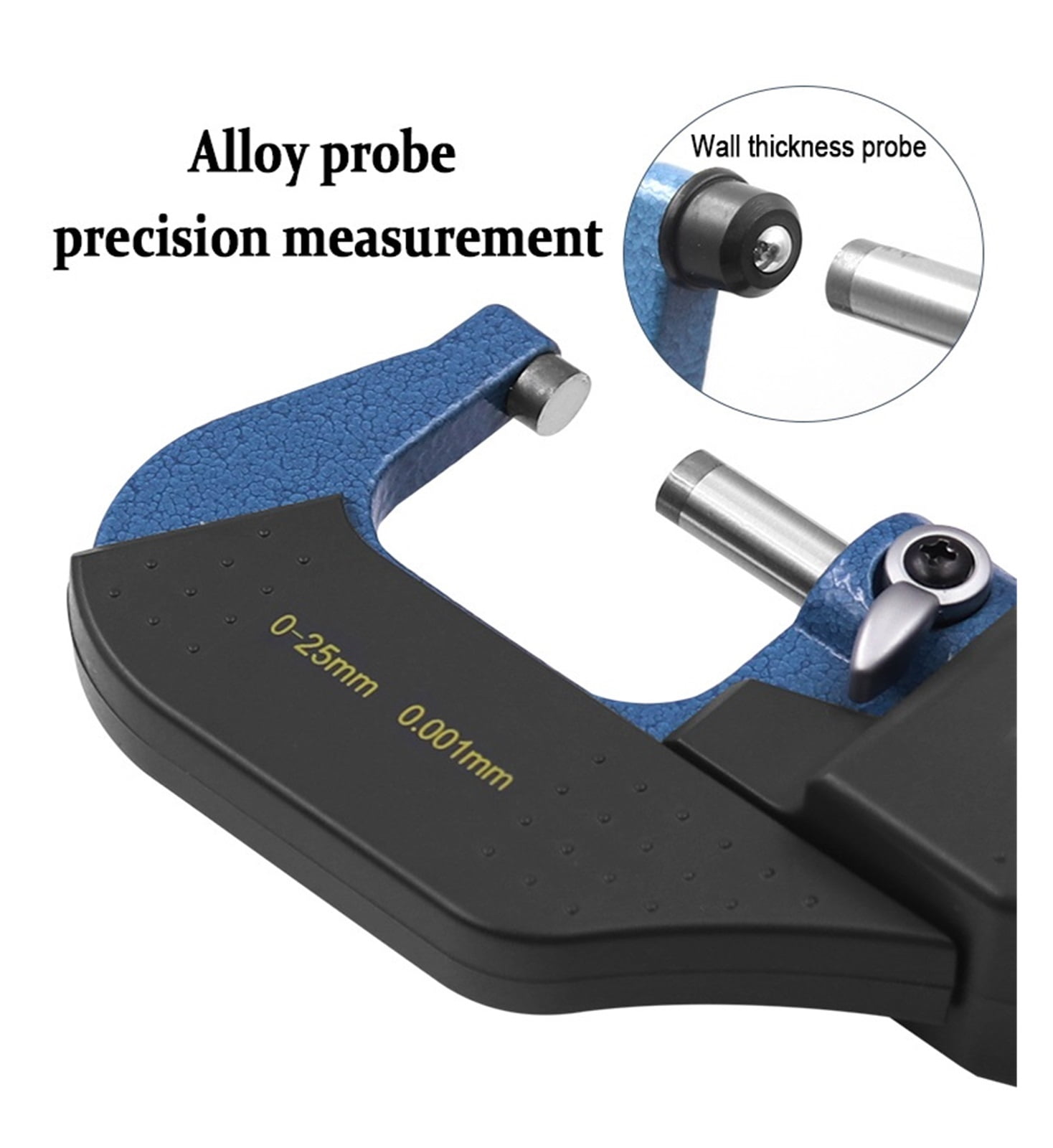 0-25mm 0.001mm Steel Electronic Outside Digital Micrometer Screw Large LCD Screen Digital Vernier Micrometer Caliper Gauge