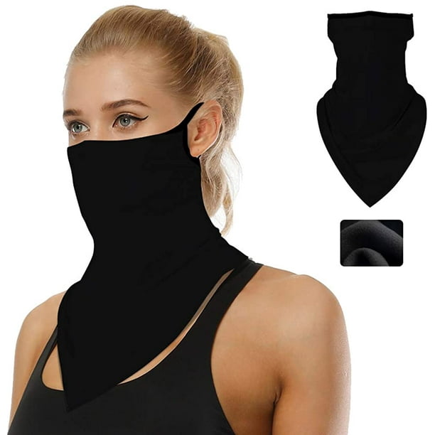 Bufanda polar de invierno para la cara, bandana más cálida, bucles para las orejas, pasamontañas para el clima frío, polainas para el cuello para motocicletas con viento y polvo Xemadio CJWUS-6727