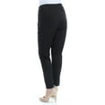 thumbnail image 3 of CALVIN KLEIN Womens Black Wear To Work Straight leg Pants Plus 0X, 3 of 3