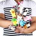 thumbnail image 3 of Cartoon Animal Finger Puppets Soft Velvet Dolls Props Toys（10pcs）, 3 of 7