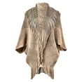 thumbnail image 2 of MSJUHEG Sheer Scarf,Boho Scarf,Scarves Lightweight,Cotton Scarf Lightweight,Floral Scarf,Shawl Imitation Coat with Woolen Edge Shawl Scarf Multi Purpose Khaki A, 2 of 3