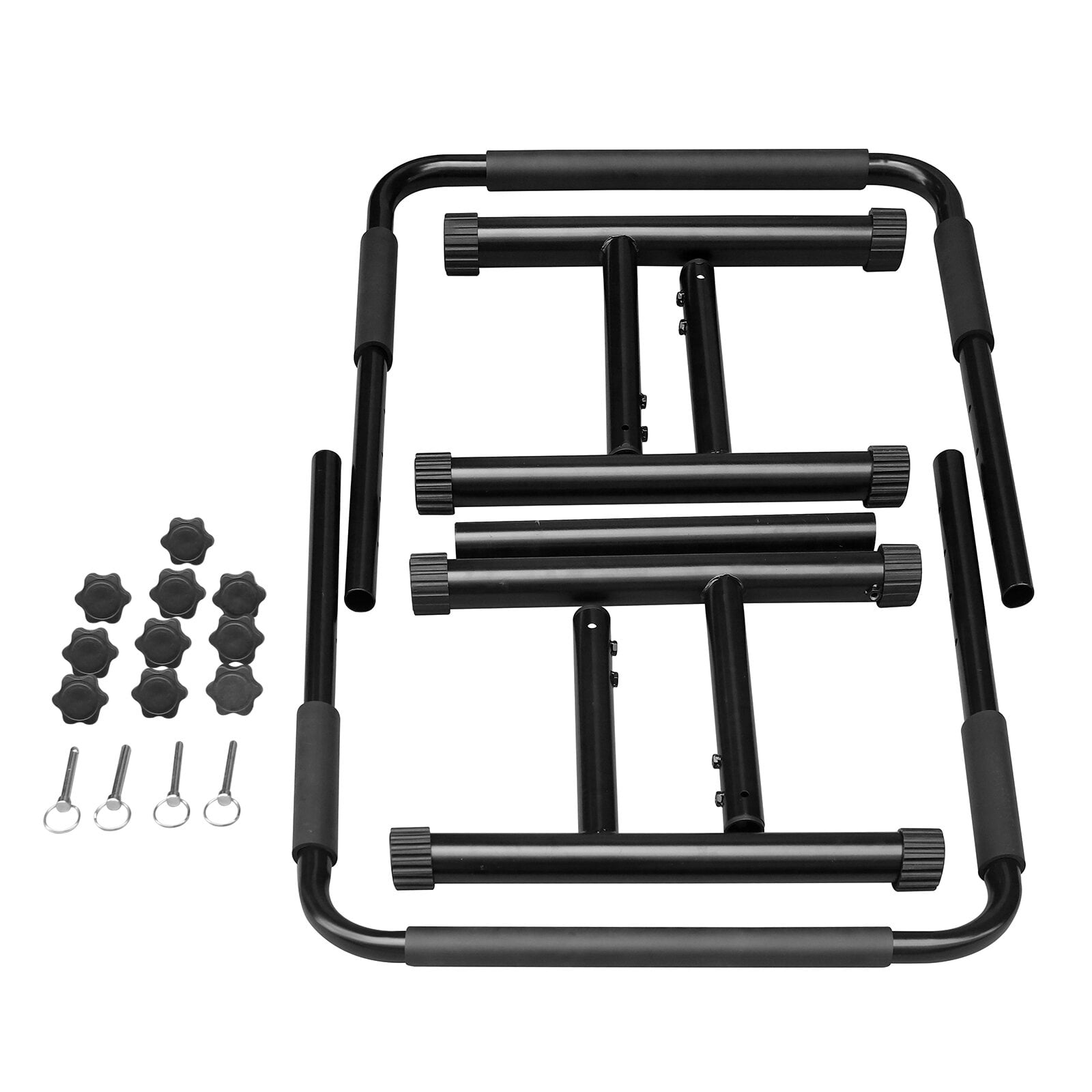 Dumbbell Rack, Home balance frame indoor and outdoor grips protect high-strength structures for durability, Black Weight Rack,Iron Weight Storage Rack, Fitness & Sports Fitness Weight Racks