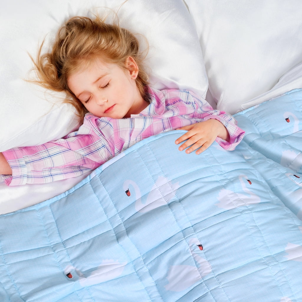 Langria 5 Lbs Calming Weighted Blanket for Kids - 36" x 48" Children