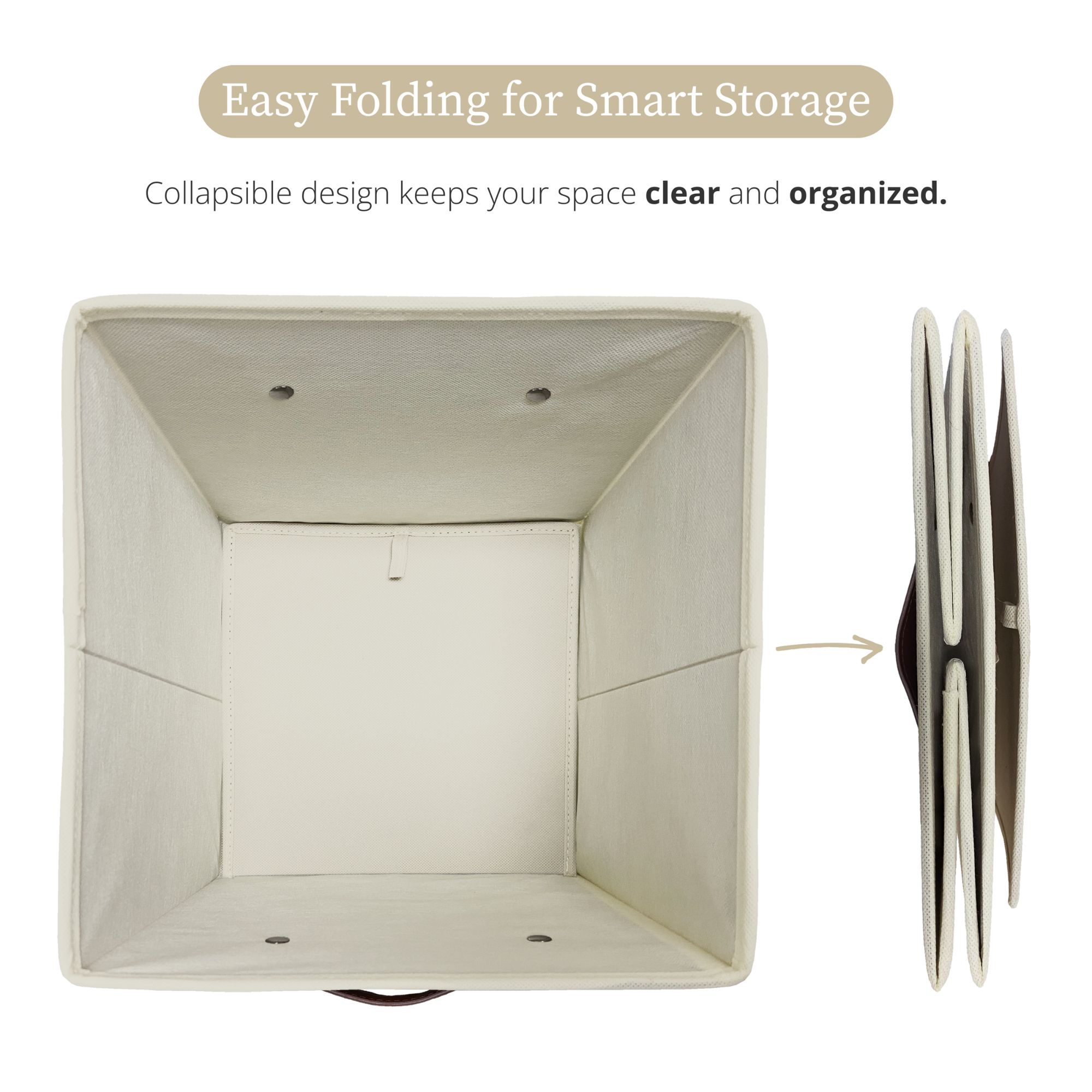 DECOMOMO Fabric Storage Bin, Set of 6 Cube Organizers photo 6