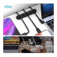 thumbnail image 2 of Cord Organizer, Cable Clips Cord Holder, Cable Management USB Cable Power Wire Cord Clips, 2 Packs Cable Organizers for Car Home and Office (5, 3 Slots)，Black, 2 of 6