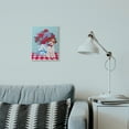 thumbnail image 2 of Stupell Industries Flower Vase With Dog Red Blue Animal Pet Painting Wall Plaque by Sally B, 10" x 15", Wall Plaque, 2 of 6