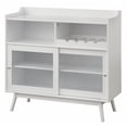 thumbnail image 3 of TMS Altura Bar Cabinet with Sliding Doors and Wine Rack, White, 3 of 8