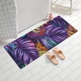 thumbnail image 2 of Colorful Leaf Pattern Bathroom Rugs Mat,Non Slip Microfiber Bathroom Rug,Rubber Backing,Soft Bathroom Mats for Bathroom Floor,Tub and Shower,60x24in(150x60cm), 2 of 5