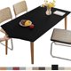 thumbnail image 1 of Leather Fitted Rectangular Tablecloth, Elastic Edge Tablecloth, Washable Tablecloth for Outdoor, Patio, Kitchen and Dining Room- Black||8FT 244x75CM, 1 of 4