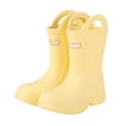 thumbnail image 4 of Zanarzt Rain Boots Toddler Girls' Mid Calf Round Toe Rain Boots for Toddlers and Children Yellow,US 1.5, 4 of 8
