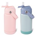 thumbnail image 3 of Hawsaiy 12oz Kids Insulated Water Bottle 2-Pack with Straw Lid, Leak-Proof Stainless Steel BPA-Free Thermos for School Boys and Girls, 3 of 16