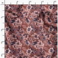 thumbnail image 2 of Soimoi Pure Silk Brown Fabric By the Yard - 42 Inch Wide - Florals Print Fabric - Elegant and Timeless Patterns for Fashion and Home Decor Printed Fabric, 2 of 6