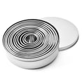 thumbnail image 2 of Wosthever 12 unidades/juego de moldes para galletas de cocina, decoración de acero inoxidable 304, moldes para pasteles y galletas, decoración Herramientas y accesorios para hornear, 2 of 6