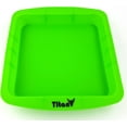 thumbnail image 2 of Plateau de Récipient Profond en Silicone TitanOwl Env. 8"x8", Moule de Cuisson Brownie (Vert), 2 of 4