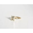 thumbnail image 3 of 14K Yellow Gold Plated Lab-Created Diamond 2Ct Radiant Cut Women Engagement Ring 925 Sterling Silver, 3 of 5