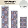 thumbnail image 4 of Purple Ethnic Geometric Patchwork Pattern Kitchen Rugs Sets Of 3,Kitchen Runner Rugs Non Skid Washable,Decorative Kitchen Floor Mats for Kitchen,Sink,Laundry,17"x30"+ 17"x47" + 17"x59", 4 of 6