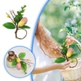 thumbnail image 2 of Winter Flowers Roses Baby Breath Flower Yule Altar Wedding Decorations for Reception Tables Centerpieces 2024 Spring Easter Egg Napkin Ring Flower Wreath Decoration, 2 of 4