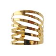 thumbnail image 2 of 12pcs/set Napkin Buckle Metal Table Towel Holder Party Napkin Ring Decoration Dinner Cloth Buckle Decor, Gold, 2 of 9