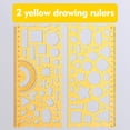 thumbnail image 1 of Feltree 1. Geometric Ruler. Versatile Drawing 3. Multifunctional Protractor Set 4. Elementary School Student's Measuring Kit 5. Transforming Ruler Tool, 1 of 8