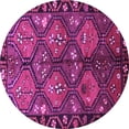 thumbnail image 1 of Ahgly Company Indoor Round Persian Purple Traditional Area Rugs, 6' Round, 1 of 4