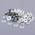 thumbnail image 2 of 100 Pieces Metal Candle Wick Sustainers Tabs Candle Making Tools Base for Candle Making 20x3mm, 2 of 8